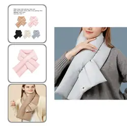 Useful Winter Puffer Scarf Ultra Light Lint Premium Down Filled Puffer Scarf  Women Down Scarf    Winter Puffer Scarf