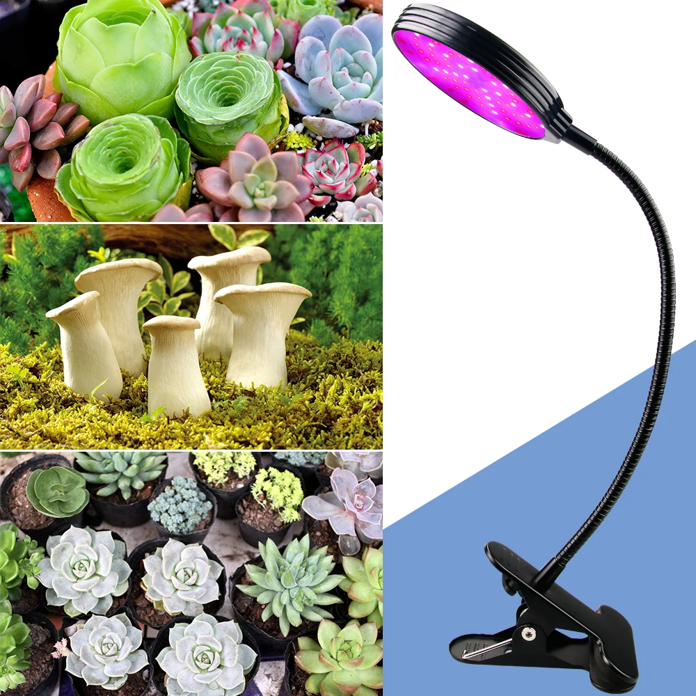 USB СВЕТОДИОДНЫЙ светильник для выращивания с регулируемой яркостью, гидропонный светодиодный полный спектр, светильник светодиодный для роста растений 15 Вт 30 Вт 45 Вт, фито-лампа для рассады цветов - Испускаемый цвет: 1 Heads USB Port