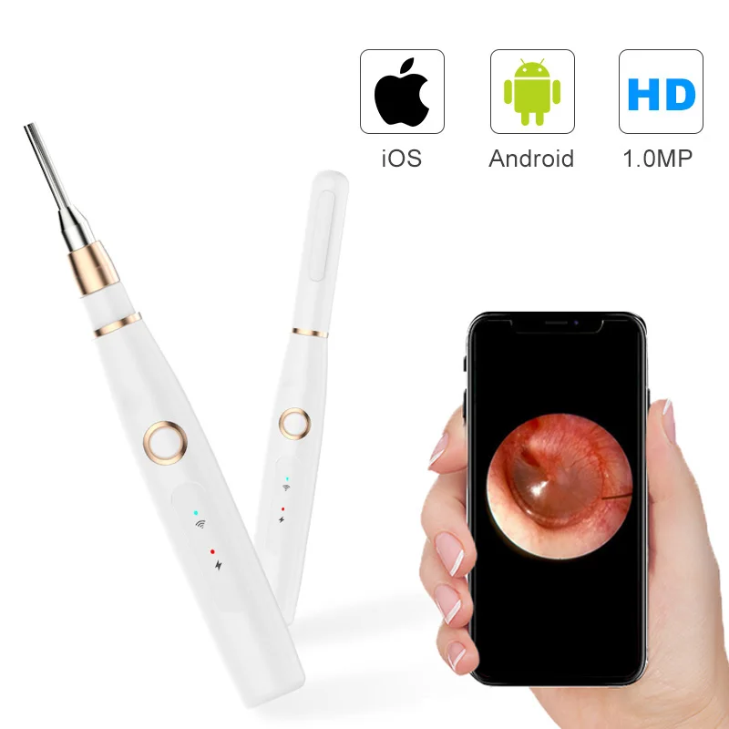 Najtaniej 3.9MM ucho bezprzewodowe czyszczenie endoskop 1.0MP HD cyfrowy otoskop ucha kamera inspekcyjna 6 LED Light dla iPhone Android, iPad, IOS