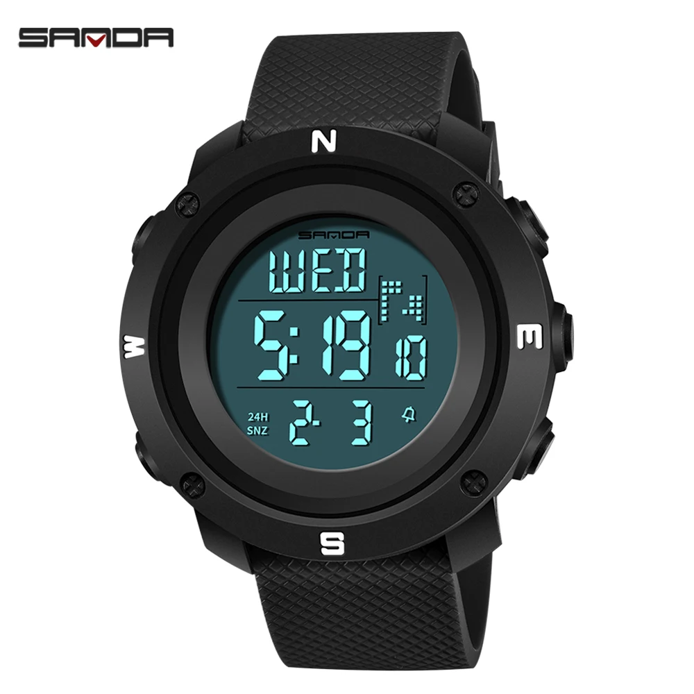

2020 SANDA Fashion Sports Men's Watch S Shock Countdown LED Military Digital Watches Waterproof Clock for Men relogio masculino