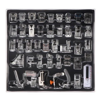 

42 Pcs Home Domestic Sewing Machine Feet Presser Sewing Machine Foot Sewing Accessories Prop Kits