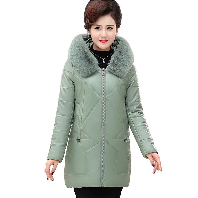 ainr Womens Cotton Lined Hooded Warm Winter Long Coats Outwear