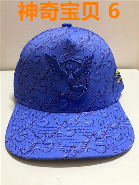 Бейсбольная кепка с покемонами, покемонами, Пикачу, костюмы со шляпами, покемонами, кепка, японский аниме-карманный монстр, Аш-Кетчум, косплей для мужчин и женщин - Цвет: blue