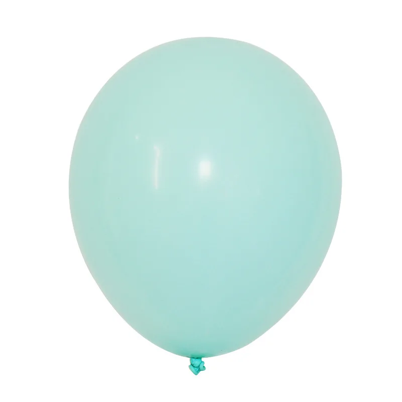 100 шт 10 дюймовые латексные шары макароны воздушный гелиевый баллон воздушный шар для дня рождения, вечеринки, свадьбы, украшения латексные шары для мальчиков - Цвет: Небесно-голубой