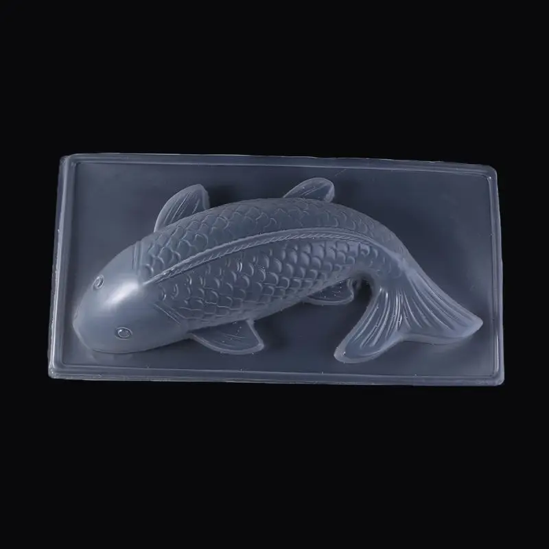3D Koi рыба пластиковый торт шоколадная форма желе ручной работы форма для выпечки DIY D5BD