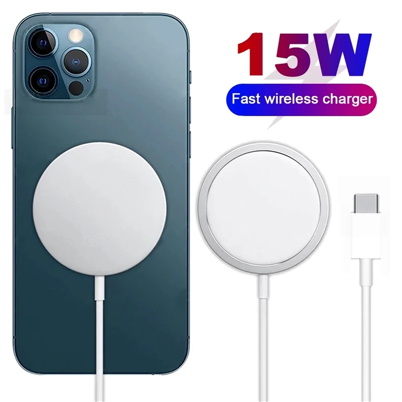 Магнитная всасывающая Беспроводная зарядная площадка 15 Вт QI для iPhone 12 Pro Max