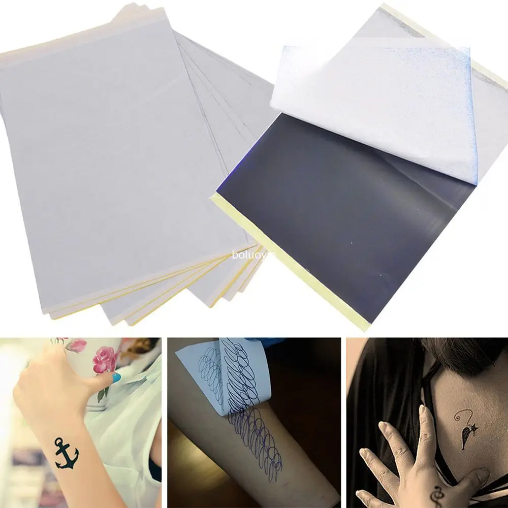 10Pcs/Lot 4 Layer Carbon Thermal Stencil Tattoo Transfer Paper Copy