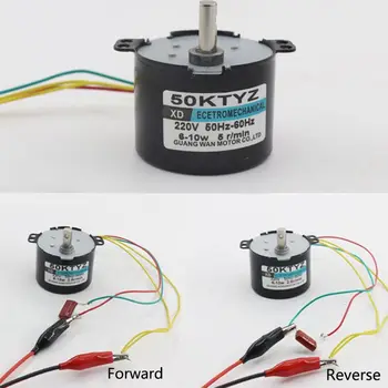 

50KTYZ Magnet Synchronous Motor AC220V 2.5-50R/Min Low Speed Reducer Motors Kit Y98E