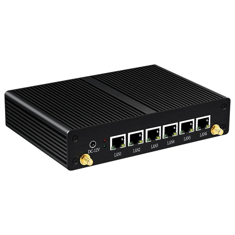 Intel Core i3-5010U 4010U брандмауэр бытовой Мини ПК 6 гигабитная LAN Intel ie11at NIC AES-NI 4G LTE WiFi 4* USB HDMI RJ45 консоль