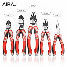 AIRAJ Многофункциональный кусачки для проводов промышленного класса электрическая Зачистка обжимка проводов клещи сильные ручные инструменты для ремонта дома