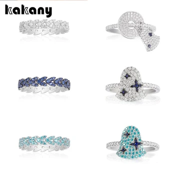 

Kakany 2020 Monaco 1: 1 High Quality Fashion with Shiny Zircon Navy Blue Bell Pendant Women's Luxury Romantic Birthday Gift