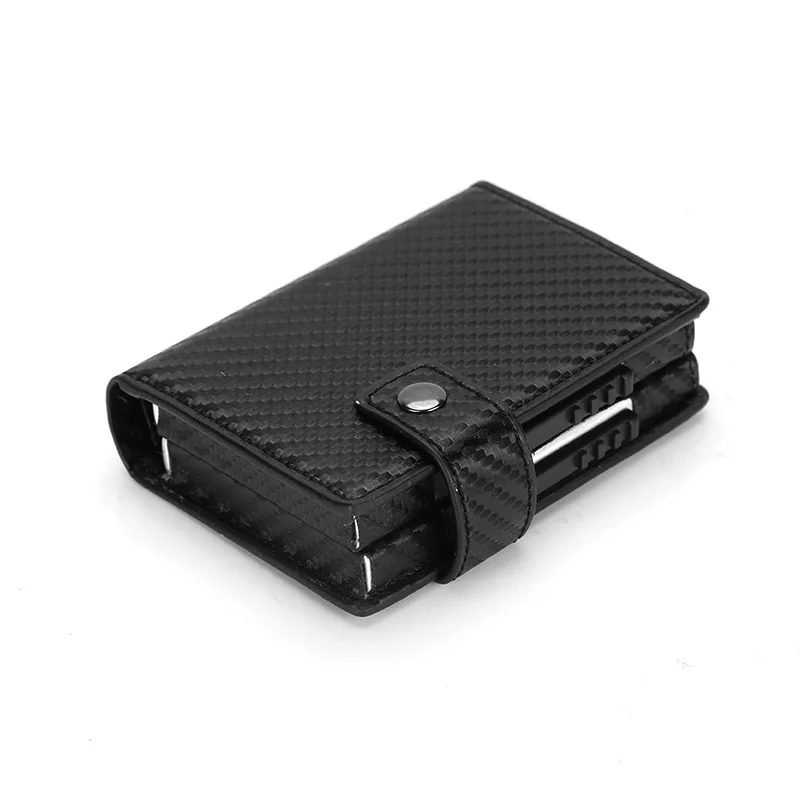 

Credit Cassette Side Push Double Cassette Large-Volume Wallet Multifunctional Wallet Cassette Anti-Theft Anti-Brush New Style Le
