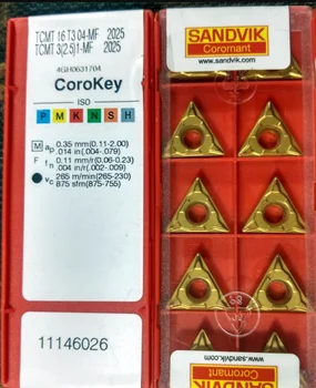 

10PCS CARBIDE INSERT TCMT16T304-MF2025