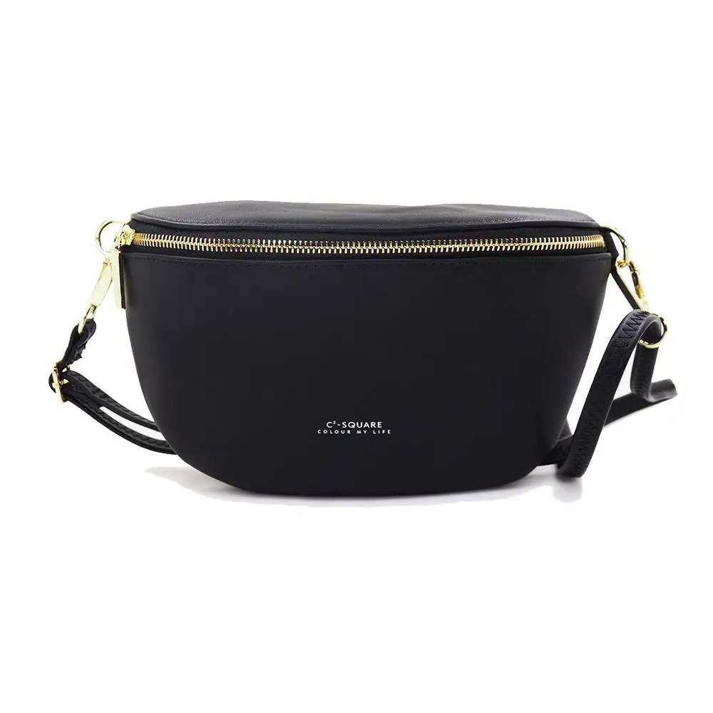 Black Multi-functiona Women's Dayback Shoulder Bag and Chest Bag Female Belt Sac Women Waist Bag High Quality Ladies Bolsa - Цвет: Black