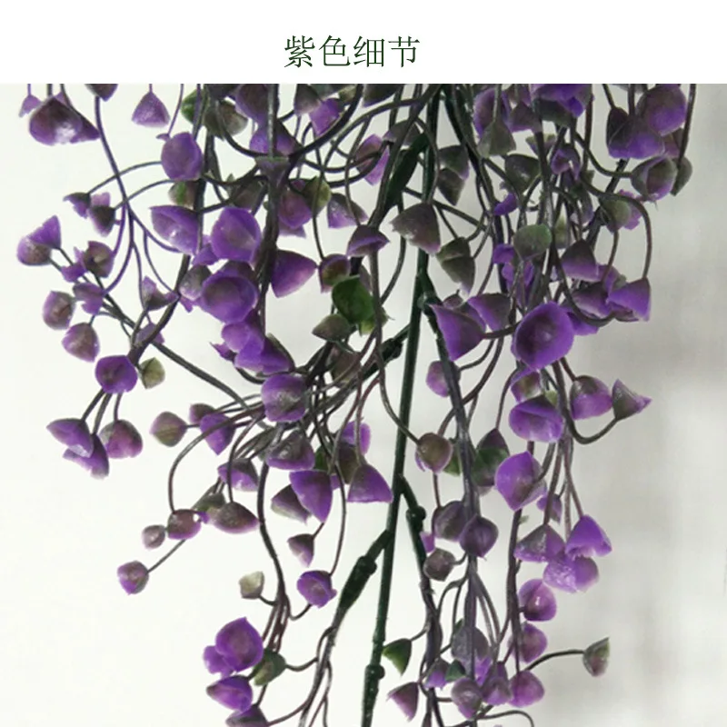 1PC New Artificial Fake Silk Flower Vine Hanging Garland Home Garden Wedding Festive& Party Supplies Decoration