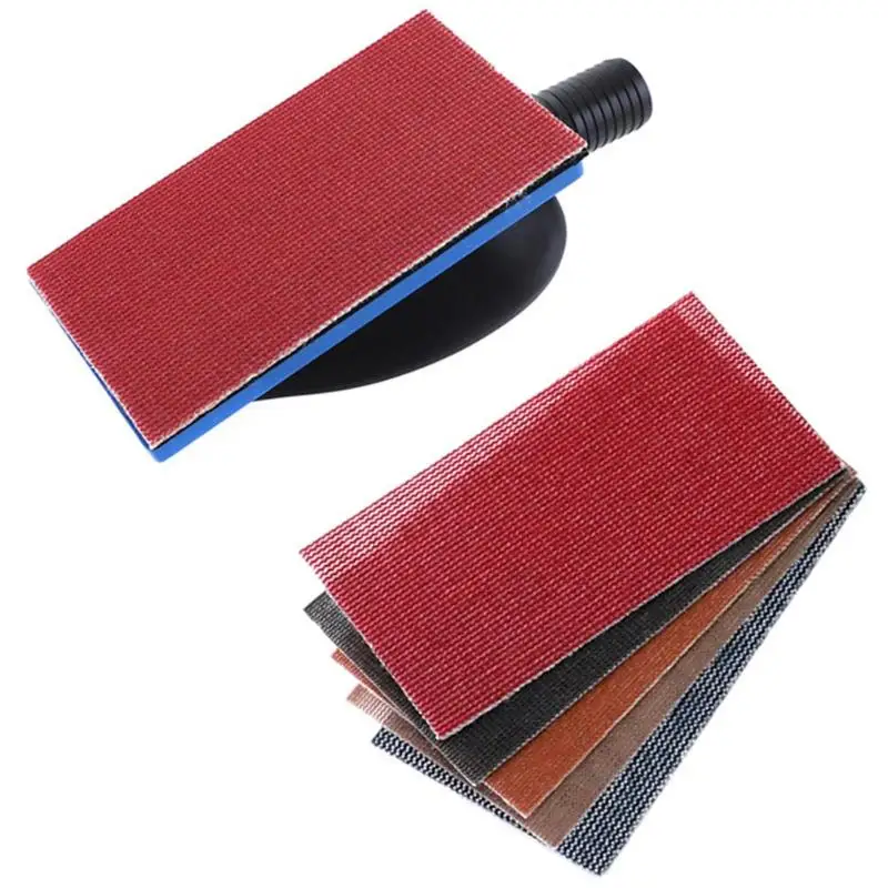 1PC Sanding Block Hand Dust Extraction Sanding Grinding Dust Free Abrasive Tool with Mesh Sandpaper Hand Tool Dust Free Block