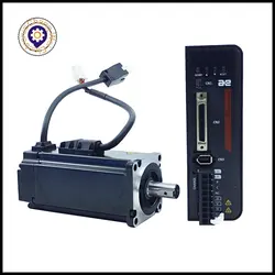 AC 220V 400W 0.4kwServo Motor+Driver Kit 1.27NM AC Motor S2P-2R8AI+AEQL-0604JFA/B Brake Kit Single-turn Magnet/Multi-turn Magnet