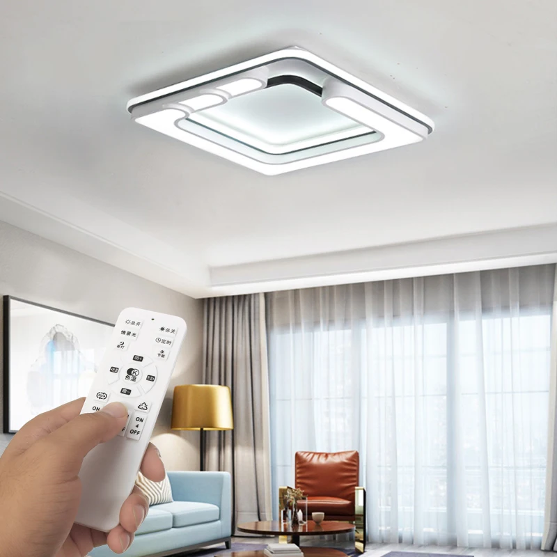 

110V/220V Modern Stepless Dimming LED Ceiling Light Bedroom Living Room Ceiling Lamp Lighting with Remote Control