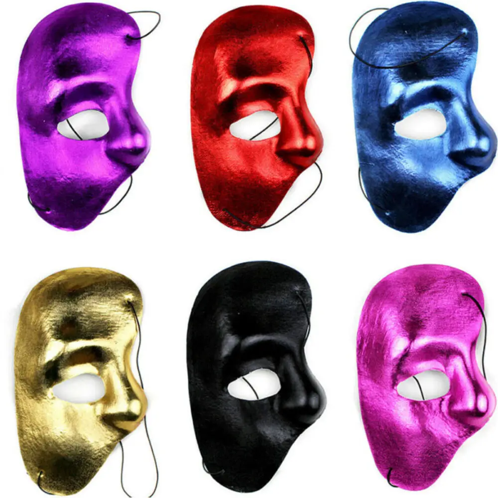 

Halloween Coolwife Masquerade Mask Vintage Phantom Of The Opera Half Face Mask