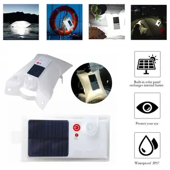 

Solar Lamp Lantern Survival 3 Modes Flashlight Emergency Light Outdoor USB Charging Hiking Camping Light Multi-Function 1000LM