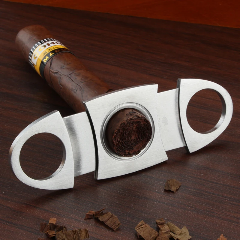 Продажа COHIBA зажигалка резак аксессуары набор газовых зажигалок острый резак набор с подарочной коробкой