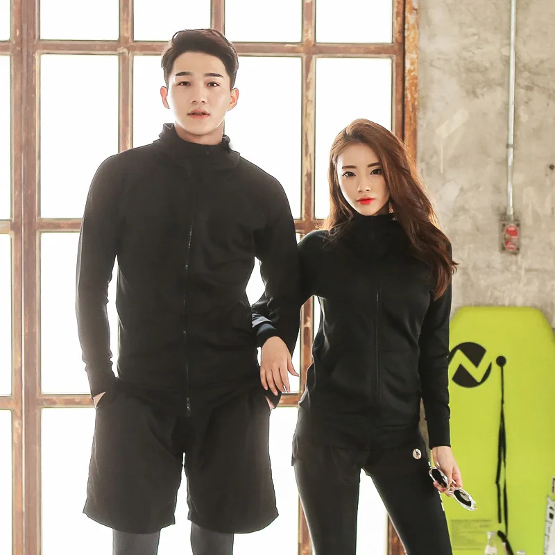 

South Korea COUPLE'S Swimwear Long Sleeve Trousers Set Men And Women Bathing Suit Split Type Diving Suit Jellyfish Clothing