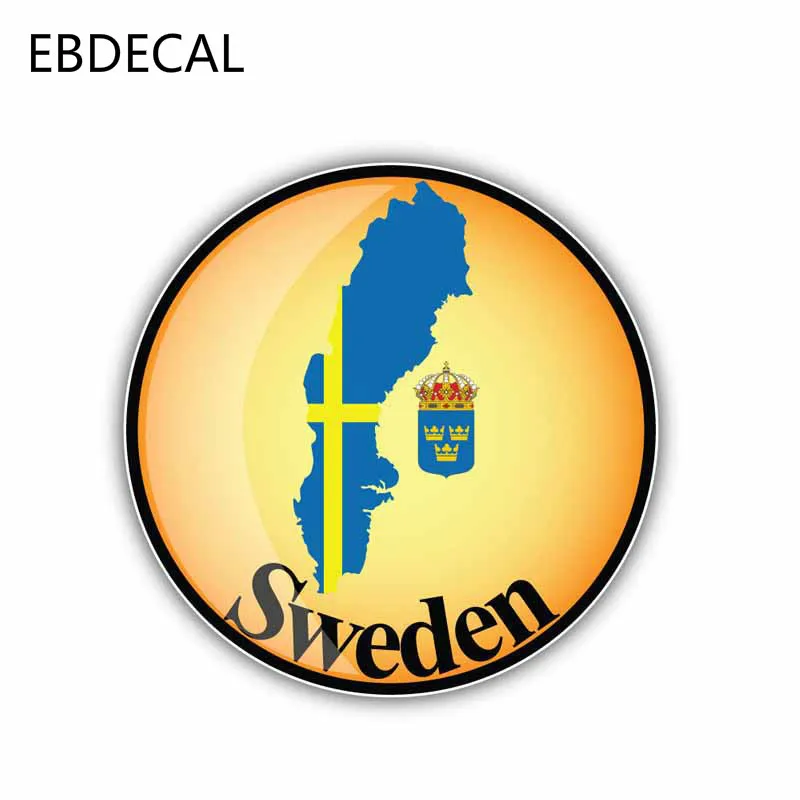Ebdeckle Sweden Автомобильный флаг карта наклейка для Авто/бампер/окно/наклейка на