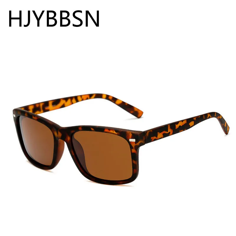 HJYBBSN, солнцезащитные очки, мужские, поляризационные, негабаритные, зеркальные, для вождения, квадратные, солнцезащитные очки, фирменный дизайн, Ретро стиль, для водителя, солнцезащитные очки, UV400