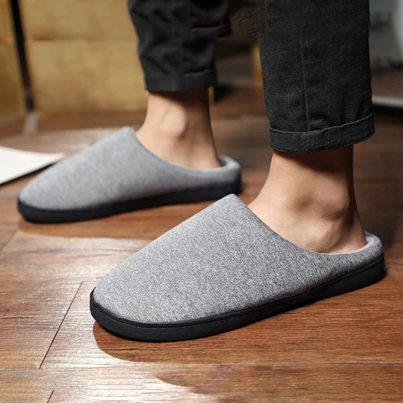 

Indoor Slippers Men Winter Couple Warm Shoes Male Leopard Print Casual Cotton Slippers Home Non-slip Slides Large Size 47