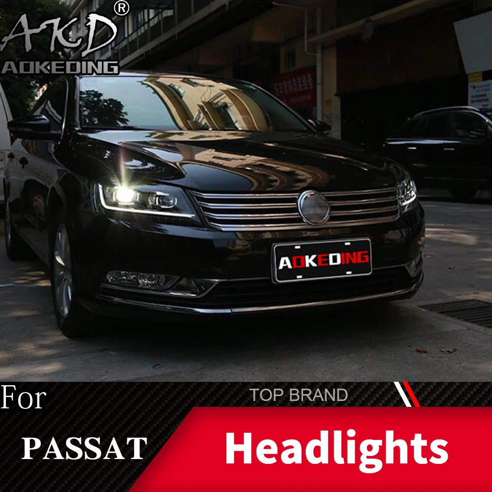 Головной фонарь для автомобиля VW Passat B7 2012- Magotan фары Противотуманные фары Дневные ходовые огни DRL H7 светодиодный биксеноновый аксессуар для лампочки