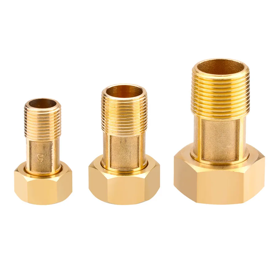 2 viti per pompa, dado da 1 pollice x filettatura esterna da 3/4, viti per contatore dell'acqua, raccordo in ottone DN25 per pompa di circolazione, con guarnizioni