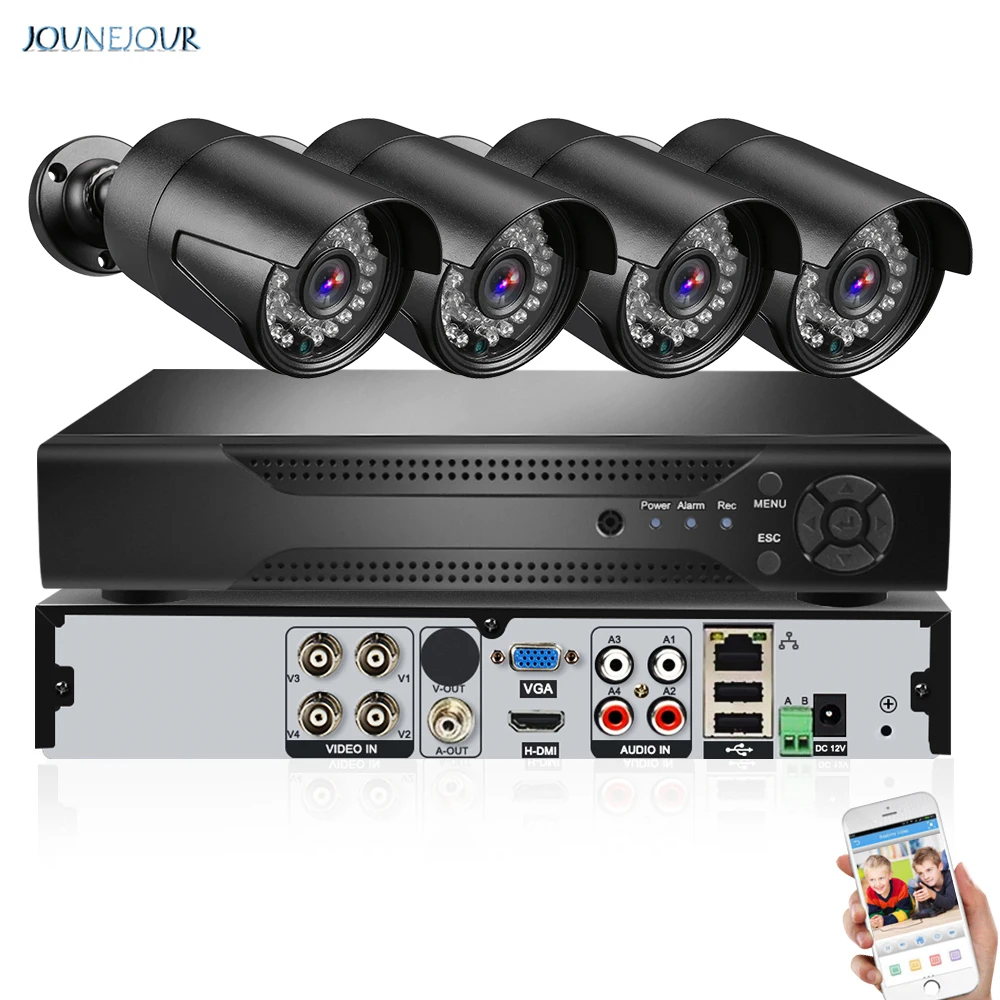 

4CH CCTV System CCTV Wifi Camera Security System KitWireless Security Camera System 720P/1080P NVR Video Surveillance Waterproof