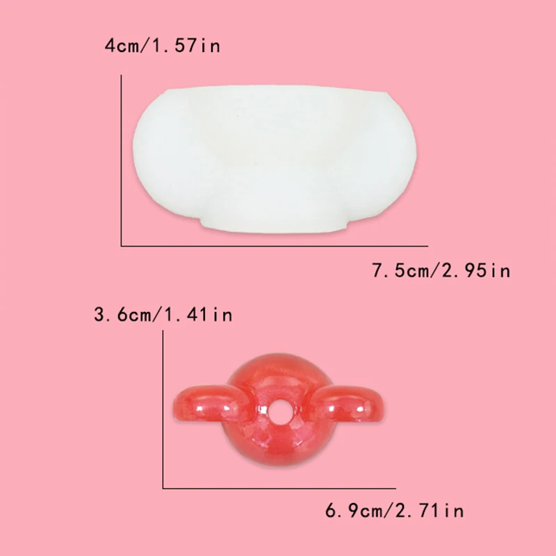  3 Pieces Straw Topper Mold Silicone Straw Topper