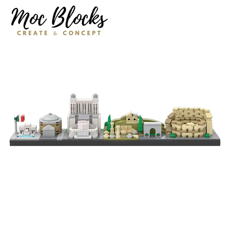 Конструктор Римский skyline MOC конструктор сделай сам Индивидуальная модель