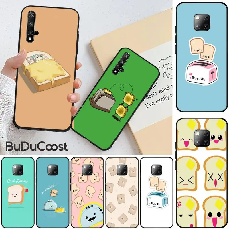 

INS simple cute toast bread bunny Customer Phone Case For Honor 10 20 lite view20 7C 5.7inch 8 5 7A 5.45inch 10 20i PLAY 30 PRO