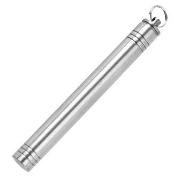 

Outdoor EDC Toothpick Bottle Container Titanium Alloy Waterproof Cigarettes Pill Toothpick Storage Holder Case Tool8