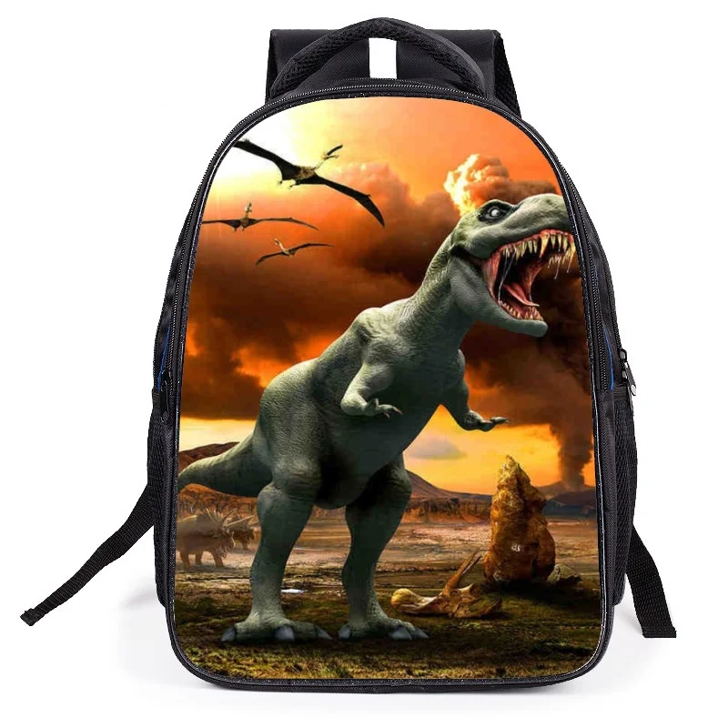 Мир динозавров Рюкзак модель животного аниме Юрского дракона школьные сумки для малышей мальчиков девочек подростков Mochila игрушки подарок - Цвет: 6