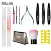 ROSALIND Gel Set Nail Polish Hybrid Varnishes Gel Kit All For Manicure Colorful Nail Art Design Nail Extension 7ml Base Top 6