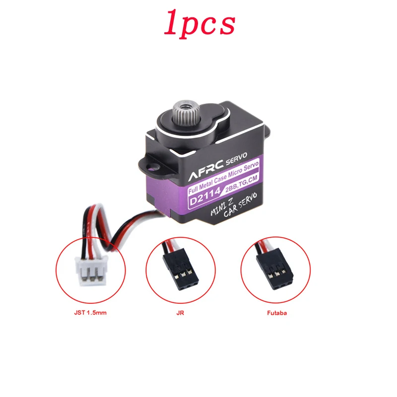 

1pcs D2114TG Full Metal Digital Servo DC 4.8V-6.0V Steering Gear Coreless Motor Driven for DIY Robot 1:24 RC Car Indoor Airplane