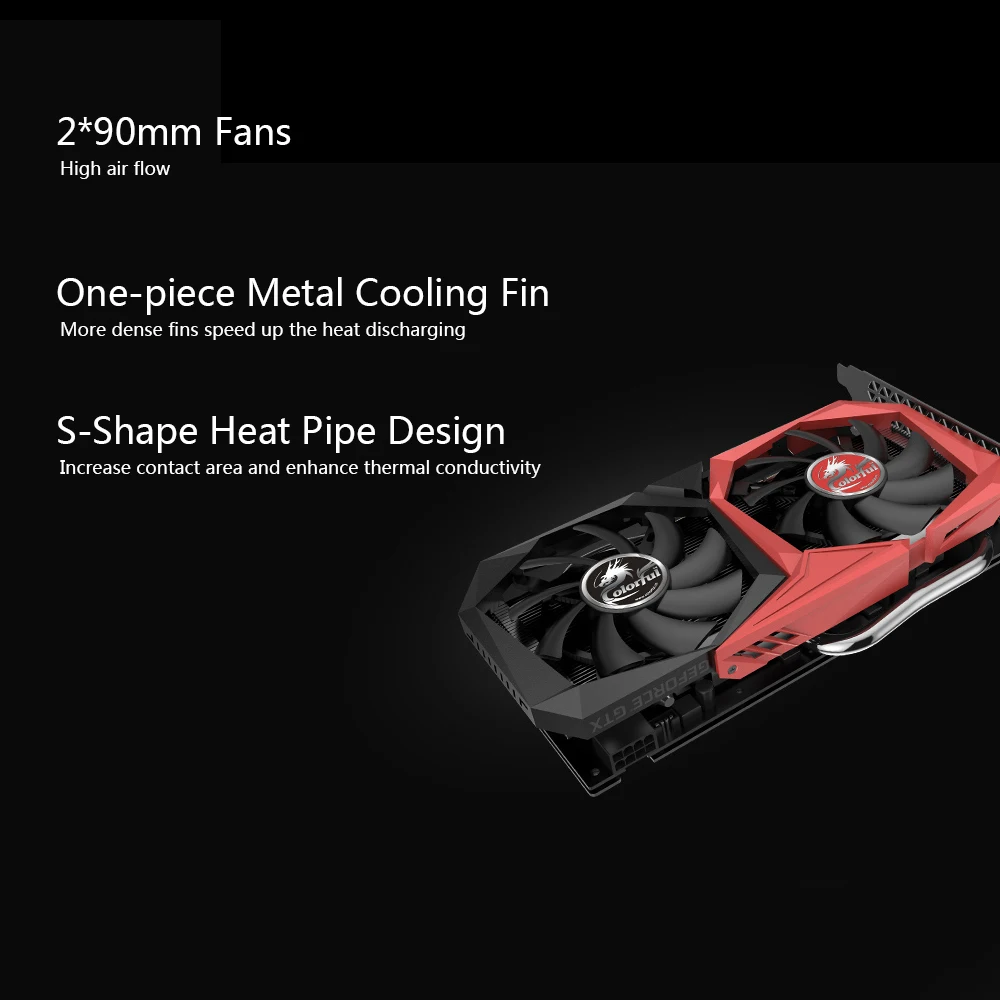 Цветная видеокарта GeForce GTX 1660 супер NB 6G графическая карта, видеокарта 1785 МГц GDDR6 6 ГБ B192Bit рассеивания тепла игровая GPU