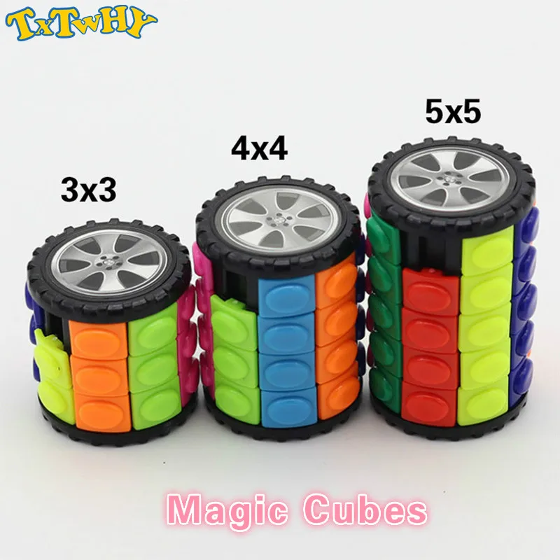 

Zcube 3x3 4x4 5x5 6x6 Plastic Corn Useful Decompression Magic Cube Hand Spin Anti-stress DIY Cylinder Puzzles Kids Not MagicCueb