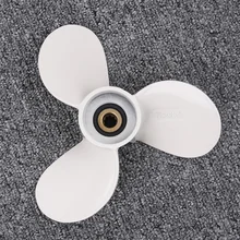 Белый Алюминий лодка с подвесным пропеллеры 7 1/2x8-BA для 4-6HP 2-х тактный 4-тактный