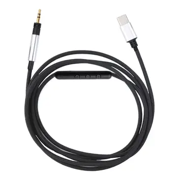 

3.5 mm to TYPE-C plug Replacement Audio Cable For -Sennheiser Momentum Momentum 2.0 Cable Cords With Mic