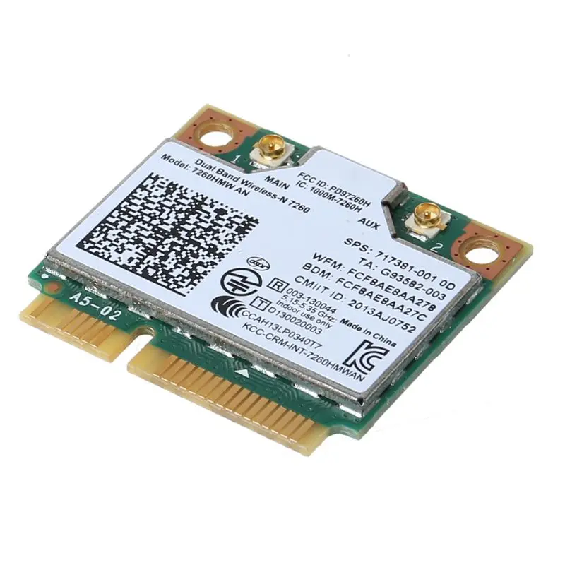Беспроводная Wifi карта для Intel AC7260 7260HMW AC Mini PCI-E 2,4G/5 Ghz Wlan адаптер