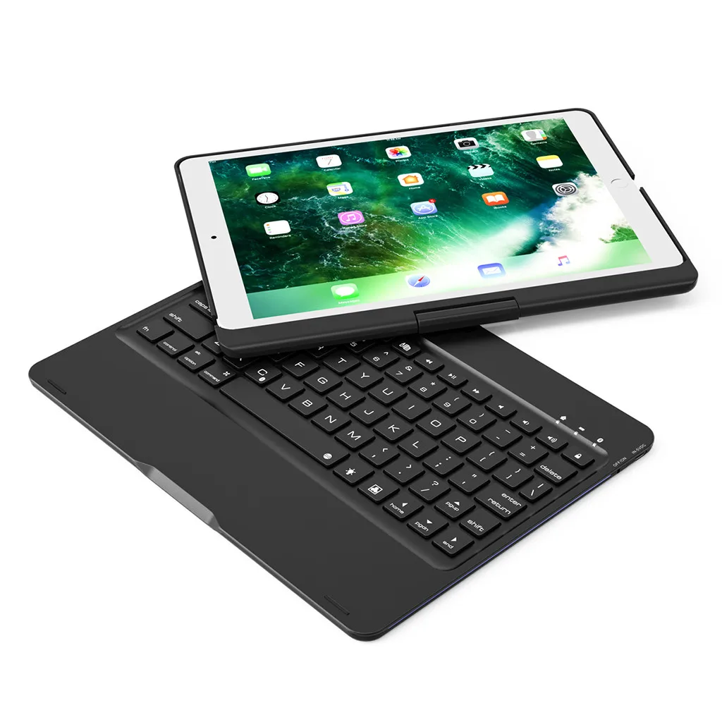 Fn композитный мультимедиа для iPad Air/Pro 10,5 чехол 360 ° флип беспроводной Bluetooth Подсветка клавиатуры крышка 7 цветов подсветка