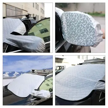 

145*92 mm Winter Car Windscreen Windshield Front Cover Anti Snow Ice Shield Dust Protector Heat Aluminum Foil Surface Layer