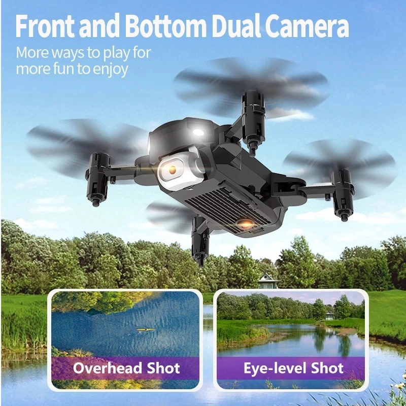 US $26.30 2021 RC F87 Drone 4K 720P HD Dual Camera WiFi Fpv OneKey Automatic Return Hold Foldable Quadcopter RC Drone Toy GIft
