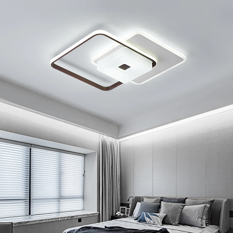 

Modern LED Chandeliers For Living room Bedroom luster Avize Round Square Ceiling fixtures for living room bedroom low ceilings