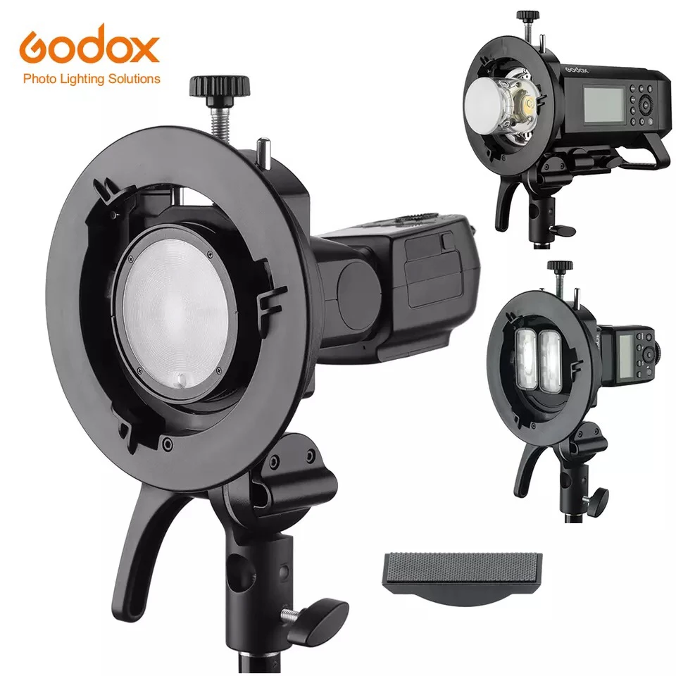 Кронштейн для вспышки Godox S2 Speedlite S1 обновленный S тип держатель Bowens V1 V860II AD200 AD400PRO