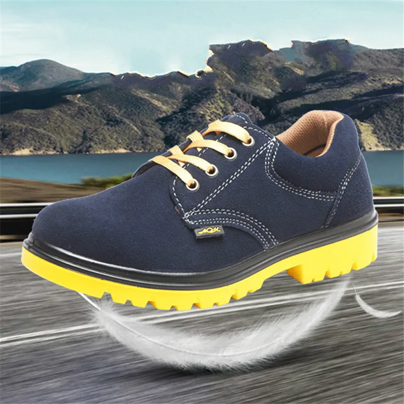 Для Мужчин's Сталь носком Рабочая безопасная обувь Легкий дышащий материал; Рабочая обувь анти-прокол Non-slip Светоотражающие Повседневное тапки X2-03